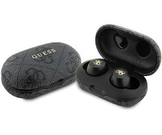 Ausinės Bluetooth TWS ENC Guess 4G Metal GUTWSP4EGK juodos spalvos