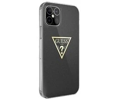 Guess GUHCP12SPCUMPTBK Apple iPhone 12 mini 5,4″ juodos spalvos kietas dėklas Metallic Collection