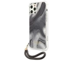 Dėklas GUESS GUHCP12LKSMAGR IPHONE 12 PRO MAX 6,7 "PILKOS/PILKOS KIETŲJŲ DĖLĖS MARMURO KOLEKCIJA