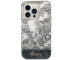 Dėklas GUESS GUHCP14LHGPLHG IPHONE 14 PRO 6.1 "GRAY/GRAY HARDCASE PORCELAIN COLLECTION