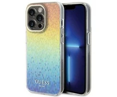 Guess GUHCP14XHDECMI Apple iPhone 14 Pro Max 6.7″ kietas dėklas IML Faceted Mirror Disco Iridescen
