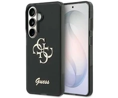 Guess IML 4G Script Metal Logo dėklas skirtas Samsung Galaxy 26 juodos spalvos