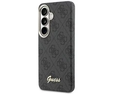 Guess 4G Script MagSafe dėklas skirtas Samsung Galaxy S26 – juodos spalvos