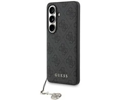 Guess 4G klasikinis „Logo Charm MagSafe“ dėklas, skirtas „Samsung Galaxy S26“, juodas