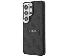Guess PU Leather 4G Gold Frame Magnetic dėklas skirtas Samsung Galaxy S26 Ultra juodos spalvos