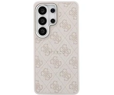 Guess PU Leather 4G Gold Frame Magnetic dėklas skirtas Samsung Galaxy S26 Ultra rožinės spalvos