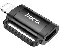 Adapteris OTG Lightning į USB C Hoco 2A UA31B juodas