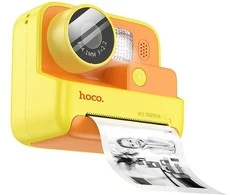 Skaitmeninė vaikų kamera su spausdintuvu Hoco 1MP 2,0" HD Ready DV200 geltona