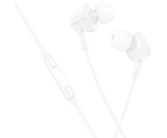HOCO wire ausinės Lightning su mikrofonu M113 baltas