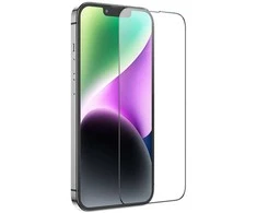 Tempered glass to iPhone 13 / 13 PRO / 14 / 16e / 17e (SE 4 2025) Hoco HD 5D Guardian shield 10 vnt G14 juodas
