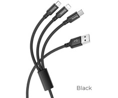 Phone Accessories HOCO USB 3in1 kabelis skirtas iPhone Lightning + Micro + Type C X14 TIMES
