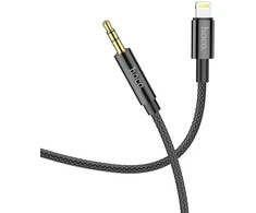 Audio adapteris Hoco UPA19 lightning į 3,5mm(p) juodas (1M)