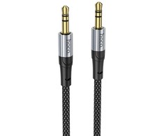 Kabelis AUX lizdas 3,5 mm į 3,5 mm lizdą Hoco 1 m UPA26 juodas