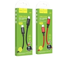 USB C - Lightning kabelis Hoco PD 20W 1 m X89 juodas