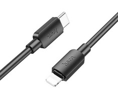 USB C - Lightning laidas Hoco PD 2,4A 20W 1 m X96 juodas