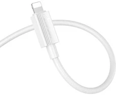 USB C - Lightning kabelis Hoco PD 27W 1 m X107 baltas