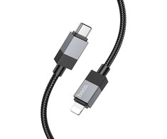 HOCO kabelis Type C į Lightning PD 27W X110 1 m juodas
