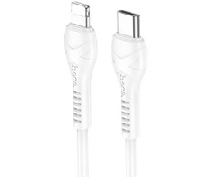 USB C - Lightning kabelis Hoco PD 27W 1 m X37 baltas