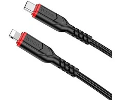 USB kabelis Hoco X59 "USB-C (Type-C) to Lightning" (20W) 1m juodas