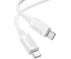 USB-C laidas į USB-C Hoco 3A 60W 1 m X107 baltas