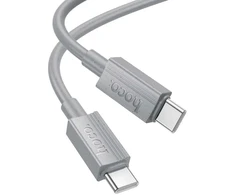 USB C į USB C laidas Hoco 3A 60W 1 m X107 pilka