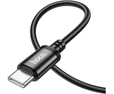 Cable USB C to USB C Hoco 3A 60W 1 m X89 juodas