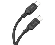 Cable USB C to USB C Hoco 3A 60W 1 m X90 juodas