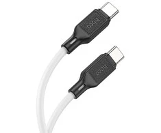 USB-C laidas į USB-C Hoco 3A 60W 1 m X90 baltas