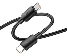 Cable USB C to USB C Hoco PD 6A 100W 1 m X96 juodas