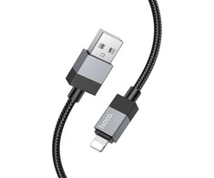 USB A į Lightning kabelis Hoco 2,4A 1 m X110 juodas