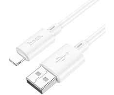 USB A tipo į „Lightning“ tipo keitiklis Hoco 2,4A, 1 m, X88 baltas