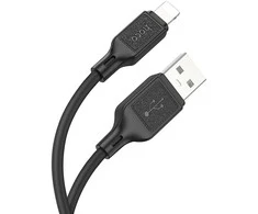 USB A tipo į „Lightning“ tipo laidas Hoco 2,4A, 1 m, X90, juodas