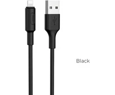 USB kabelis Hoco X25 Lightning 1.0m juodas