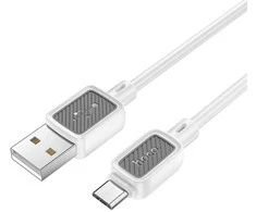 USB A į Micro USB laidas Hoco 2,4A 1 m X108 baltas