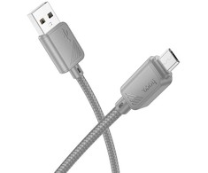 USB A į Micro USB laidas Hoco 2,4A 1 m X113 pilka