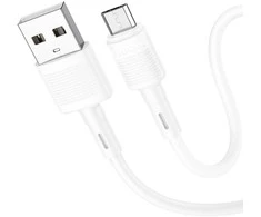 USB kabelis Hoco X83 microUSB baltas 1m
