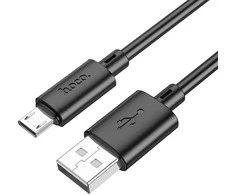 USB kabelis Hoco X88 microUSB juodas 1m