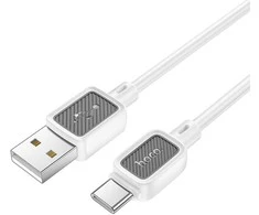 USB A į USB C laidas Hoco 3A 1 m X108 baltas