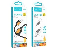 Cable USB A to USB C Hoco 3A 1 m X108 juodas
