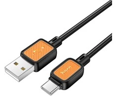 Cable USB A to USB C Hoco 3A 1 m X108 juodas