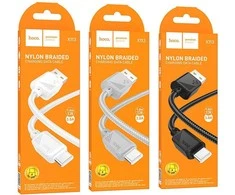 USB A į USB C laidas Hoco 3A 1 m X113 pilka