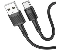 Cable USB A to USB C Hoco 3A 1 m X83 juodas