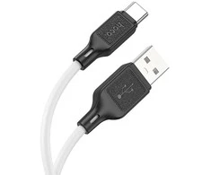 USB A į USB C laidas Hoco 3A 1 m X90 baltas