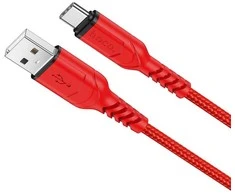 USB A į USB C laidas Hoco QC 3A 1 m X59 raudonas