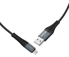 Cable USB A to Micro USB Hoco 2,4A 1 m X38 juodas