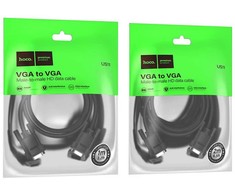 Cable VGA to VGA Hoco HD 1080p 2 m US11 juodas