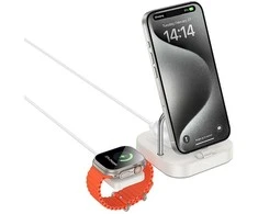 HOCO belaidis įkroviklis 3in1 compatible with Apple Watch 3A 5W CQ16A milky baltas