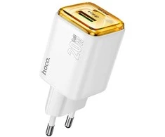 Telefono įkroviklis Hoco USB A + USB C QC3.0 PD 3A 20W N52 baltas
