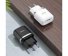 Telefono įkroviklis Hoco USB A QC3.0 3A 18W N3 baltas