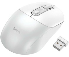 Belaidė pelė Hoco 2,4G 1600 dpi GM28 baltas pilka